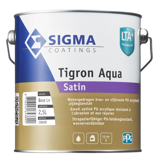 Sigma Tigron Aqua Satin Kleur