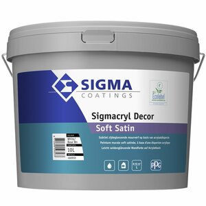 Sigmacryl Decor Soft Satin WIT/RAL9010/RAL9016
