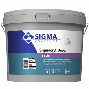Sigmacryl Decor Satin WIT/RAL9010/RAL9016