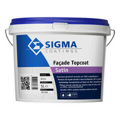 Sigma Façade Topcoat Satin WIT/RAL9010/RAL9016